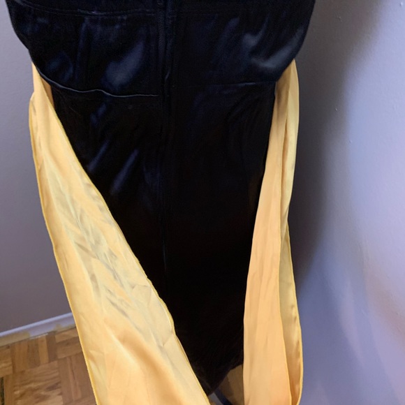 JOLIE | Gold Sequins and Black Satin Dress. - Picture 9 of 9